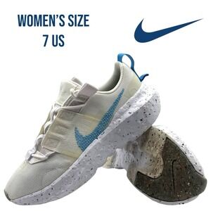 Nike Crater Impact Women's 7 Signal Blue White Recycled Shoes CW2386-104 Running